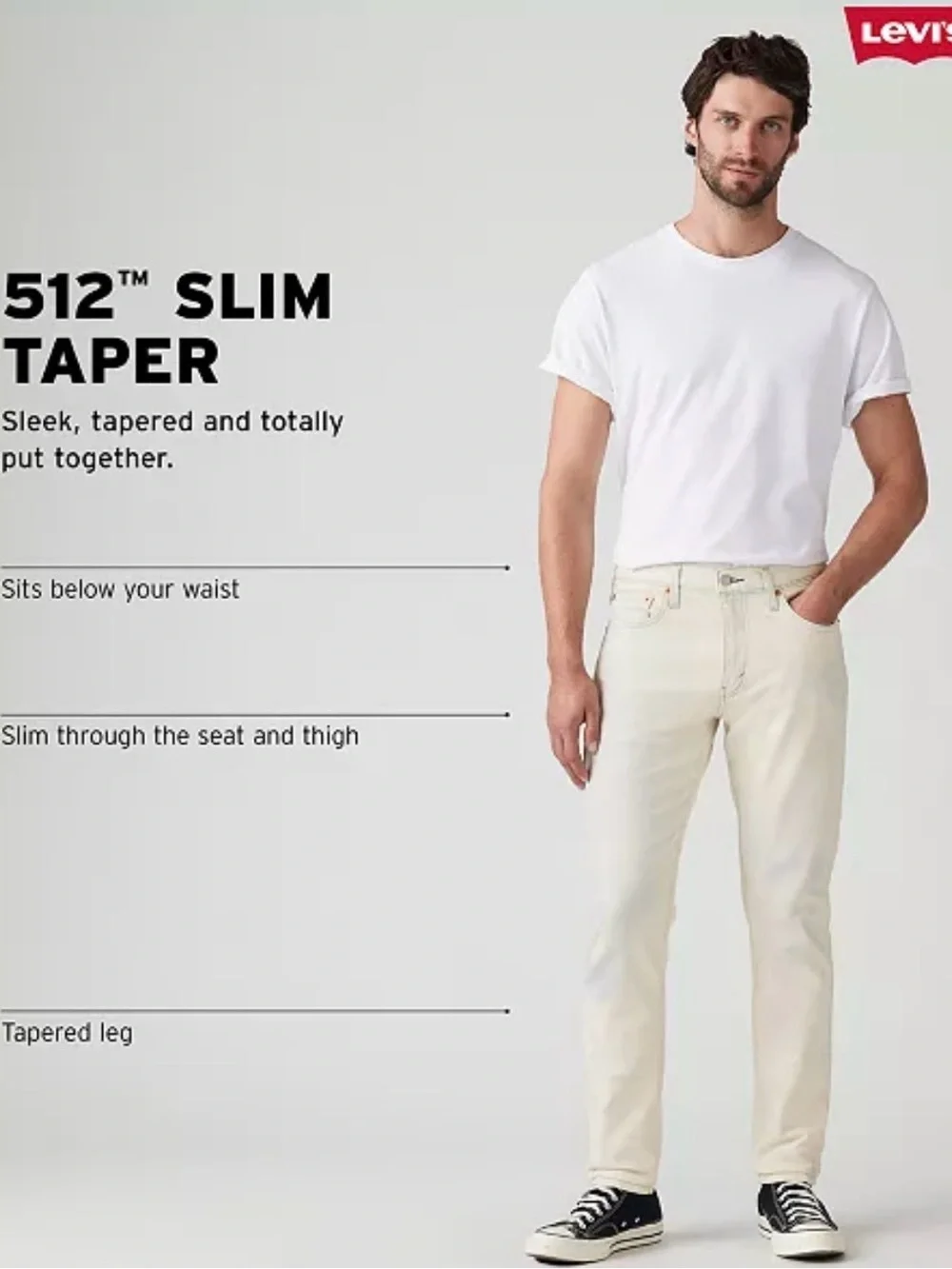 Levi's Men's 512 Slim Taper-Fit Jeans - Light Blue - NEW